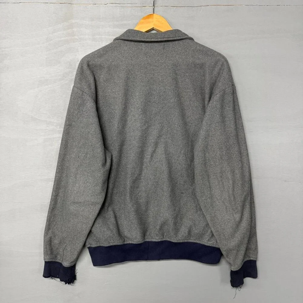 Vintage Polo Ralph Lauren Golf Zip‎ Up Distressed 90s Retro Fleece Jacket Medium